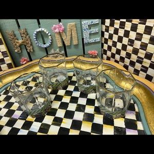 4 mackenzie childs cocktail garland water glasses